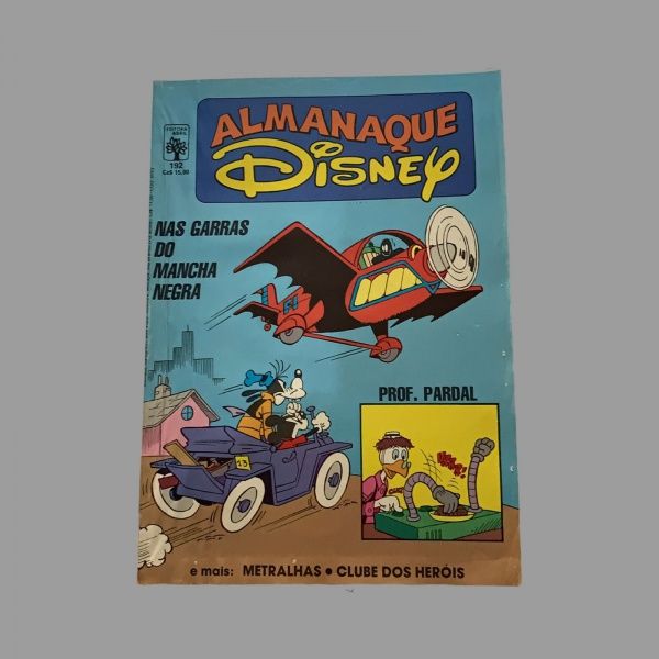 Almanaque Disney Nº 192 - Nas Garras do Mancha Negra Walt Disney | 1987