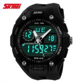 Skmei 1015 Sports LED Watch Double Movt 50M resistente à água Data de alarme Dia Exibição Exército R