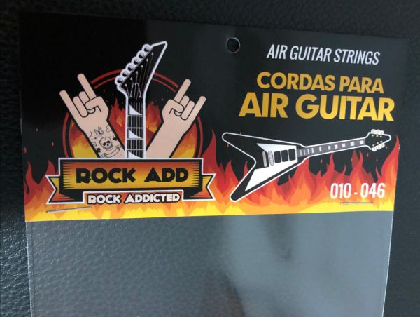 AIR GUITAR STRINGS! Corda para Air Guitar - FRETE GRÁTIS