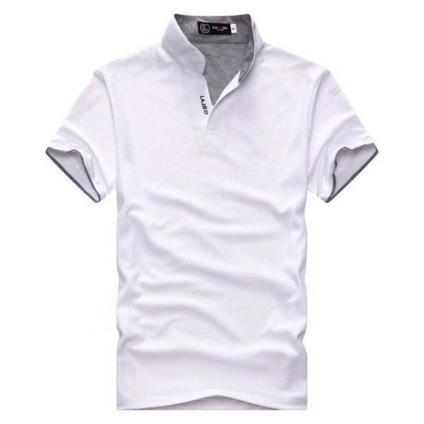 Camisa Masculina Casual Verão Outono Manga Curta Q E J Polo