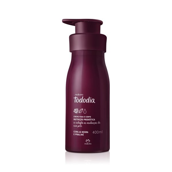 Tododia Cereja Negra e Praliné creme nutritivo corporal - 400ml