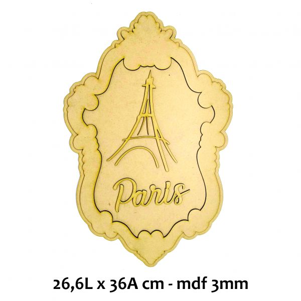 Placa Paris - cód 0153