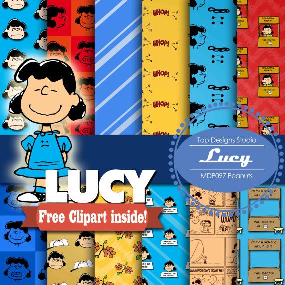 Kit scrapbook digital papeis e elementos lucy