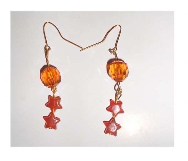 Brinco laranja escuro