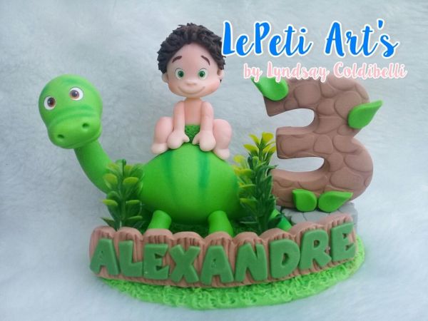 Topo de Bolo O Bom Dinossauro