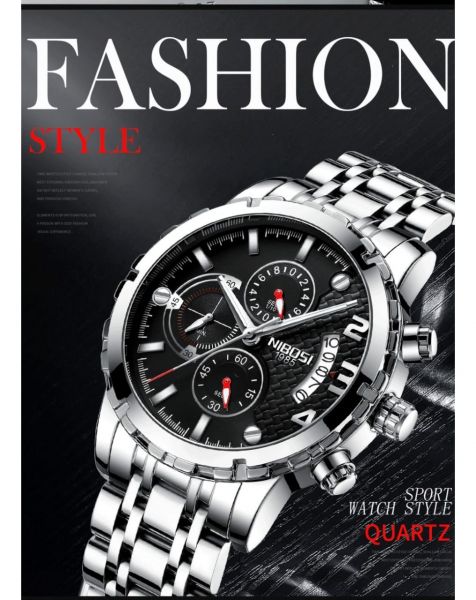 Nibosi Sport Chronograph Relógios Militar À Prova D' Água Relógio de Quartzo