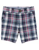 MB1832- Bermuda Carter's Sarja Xadrez Azul 24M (18-24meses)