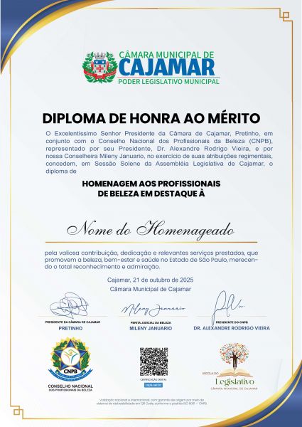 CÂMARA MUNICIPAL DE CAJAMAR SP 21-10-2025