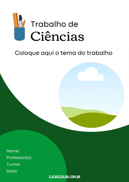 CAPA TRABALHO ESCOLAR