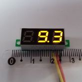 Voltímetro LED Amarelo 3 fios 4,5/30v