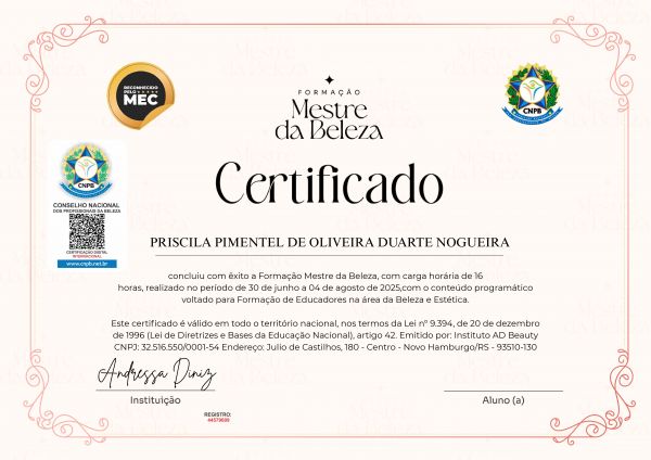 PRISCILA PIMENTEL DE OLIVEIRA DUARTE NOGUEIRA