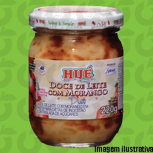 Doce de Leite Com Morango Diet 220 Gramas Hué