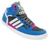 Tênis Feminino Adidas Extaball Cano Médio Azul e Rosa