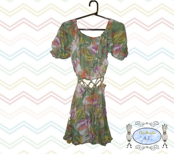 vestido conjunto estampado