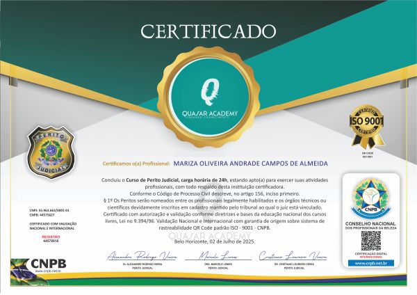 MARIZA OLIVEIRA ANDRADE CAMPOS DE ALMEIDA