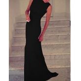 Maxi - Vestido - Elastano/Poliéster - Sem Forro #02372010