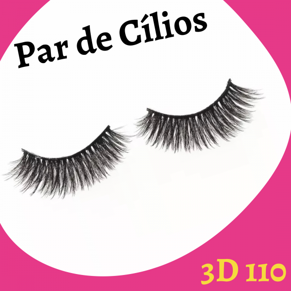 Par de Cílios Postiços 3D 110