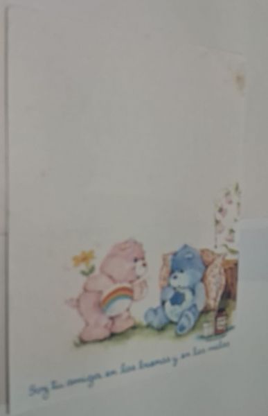 Papel de Carta Ursinhos Soy tu amiga en las buenas e las malas