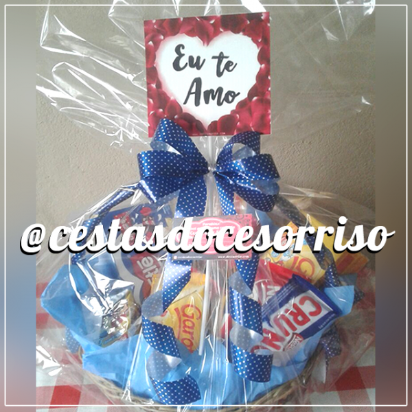 Cesta de Chocolates Apaixonados