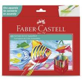 Lápis de cor 60 cores Aquarelável c/pincel 120260 Faber Castell CX 1 UN