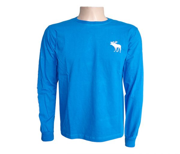 Camisa Abercrombie Manga longa Azul