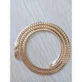 4 milímetros ouro 18k masculina banhado colares cadeia Figaro de 22 polegadas com selo #01966241