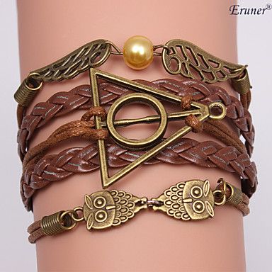 Pulseira Artesanal, em Couro, Frete Gátis.