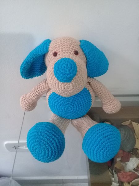 Cachorro max em crochê para meninos