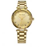 Relógio Mini Focus Vidro de Safira Gold