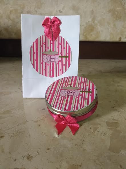 Caixinha Sacola + Latinha Personalizada Chá de Panela