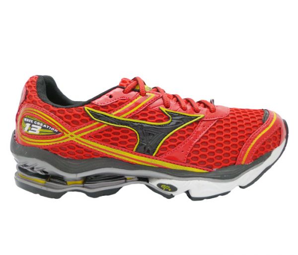 Tênis Mizuno Wave Creation 13 Vermelho e Amarelo