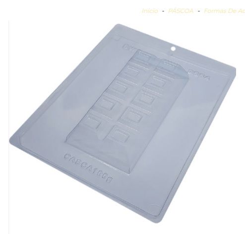 Forma de Acetato Com Silicone Barra Tablete de Chocolate Especial  (9664) - BWB