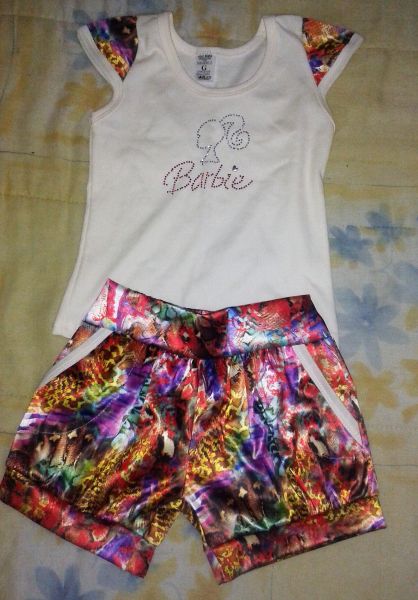 Conjunto c/ short cetim