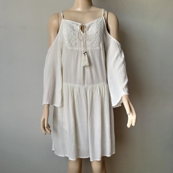 VESTIDO OPEN SHOULDER TASSEL