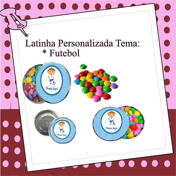 Latinha Personalizada Futebol
