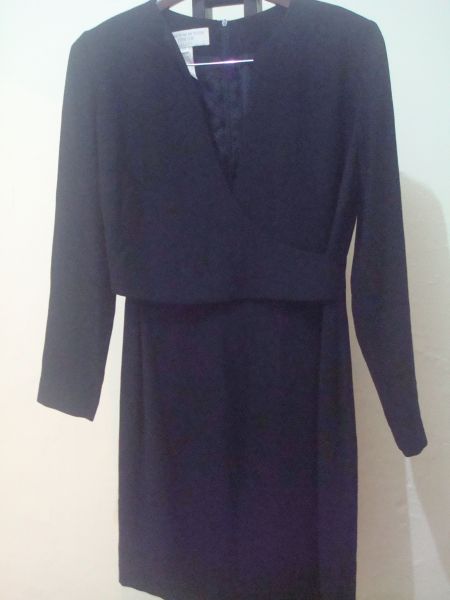 Vestido social manga comprida