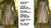 Vestido curto puxando pro dourado! - Flor de Maracujá