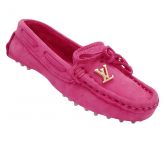 Mocassim Infantil Louis Vuitton Couro Pink