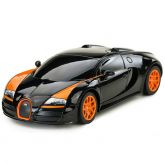 Carrinho De Luxo Controle Remoto Laranja-preto / Branco-azul