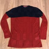 Suéter Rv - Azul Marinho e vermelho      Marca: rsv     REF. XS23