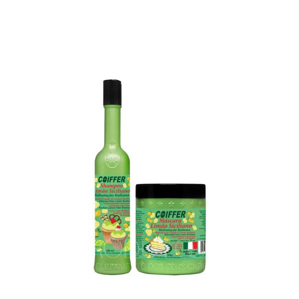 Kit cliente limão siciliano Coiffer 2 passos hidratação