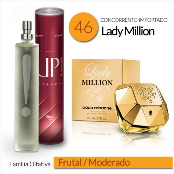 Perfume Feminino 50ml - UP! 46 - Lady Million