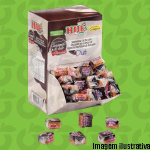Caramelo de Leite com Chocolate Diet 100 Gramas Hué