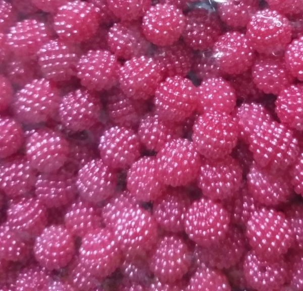 T10- Pérolas ABS CRAQUELADA TAM 10 Cor Goiaba 100g