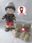 Boneco estilo russo modeladores