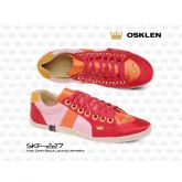 TENIS OSKLEN CETIM ROSA, LARANJA E VERMELHO