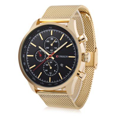 CURREN 8227 Business Decorative Sub-dial Men Quartz Watch