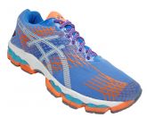 Tênis Asics Gel Nimbus 17 Azul e Laranja ( replica )