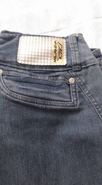 Calça Milanina T 56 jeans claro nova