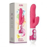 Vibrador Silicone Rotation New Orgasm - Rosa